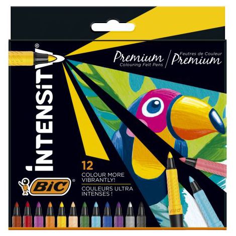 Pisaki Bic Intensity Premium, 12 kolorów